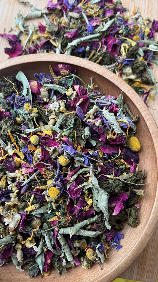 Calming flower tea
